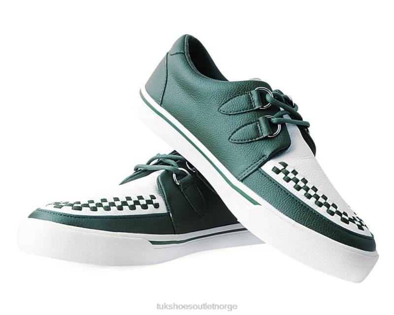 T.U.K. Footwear 2-rings creeper sneaker mørk sedertre/hvit fottøy kvinner 246X257