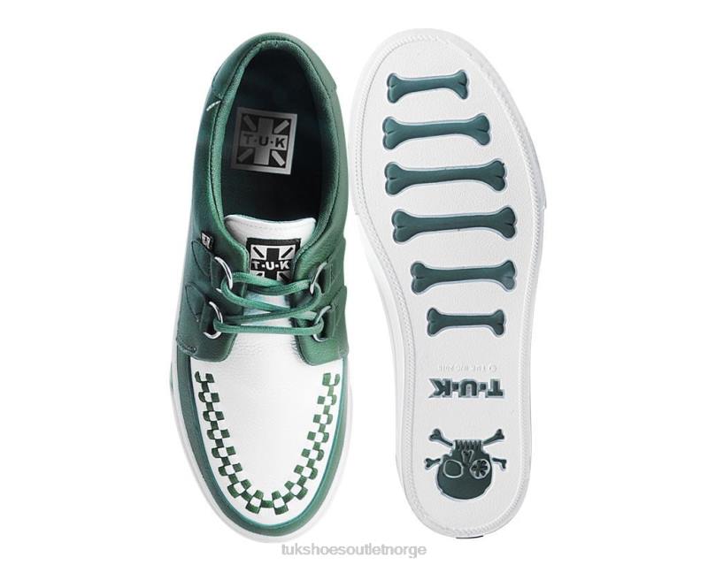 T.U.K. Footwear 2-rings creeper sneaker mørk sedertre/hvit fottøy kvinner 246X257