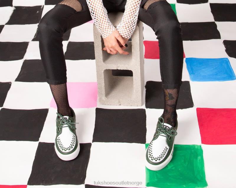 T.U.K. Footwear 2-rings creeper sneaker mørk sedertre/hvit fottøy kvinner 246X257