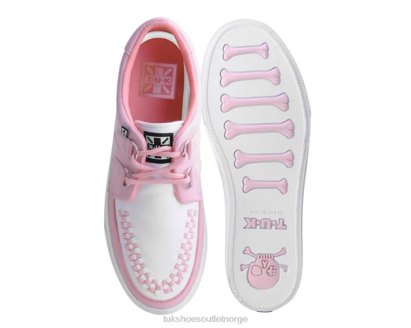 T.U.K. Footwear 2-rings creeper sneaker rosa/hvit fottøy kvinner 246X244