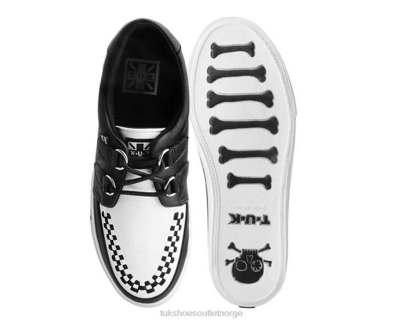 T.U.K. Footwear 2-rings creeper sneaker svart hvit fottøy kvinner 246X256