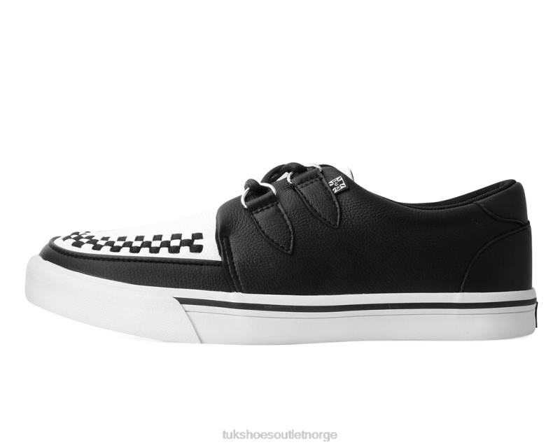 T.U.K. Footwear 2-rings creeper sneaker svart hvit fottøy kvinner 246X256