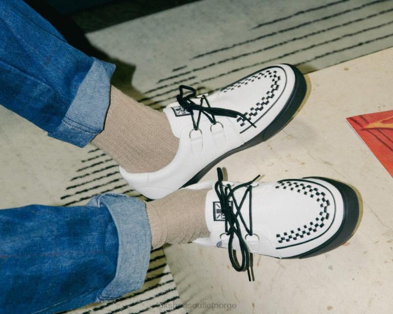 T.U.K. Footwear D-ring sneaker i skinn hvit fottøy kvinner 246X254