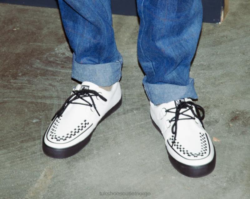 T.U.K. Footwear D-ring sneaker i skinn hvit fottøy kvinner 246X254