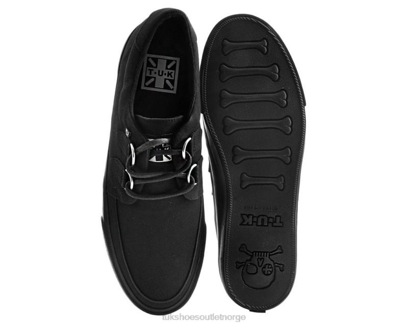 T.U.K. Footwear grunnleggende twill d-ring joggesko svart fottøy kvinner 246X268