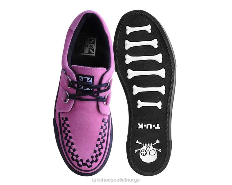 T.U.K. Footwear plattformsneaker i semsket skinn rosa fottøy kvinner 246X234