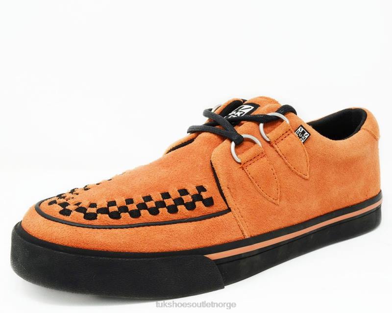 T.U.K. Footwear semsket 2-rings vlk sneaker brent oransje fottøy kvinner 246X260