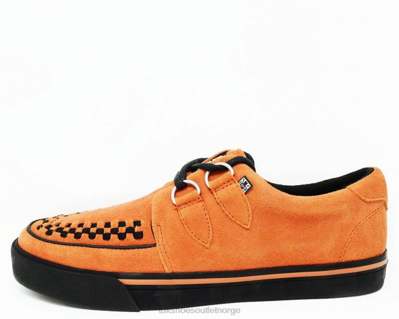 T.U.K. Footwear semsket 2-rings vlk sneaker brent oransje fottøy kvinner 246X260