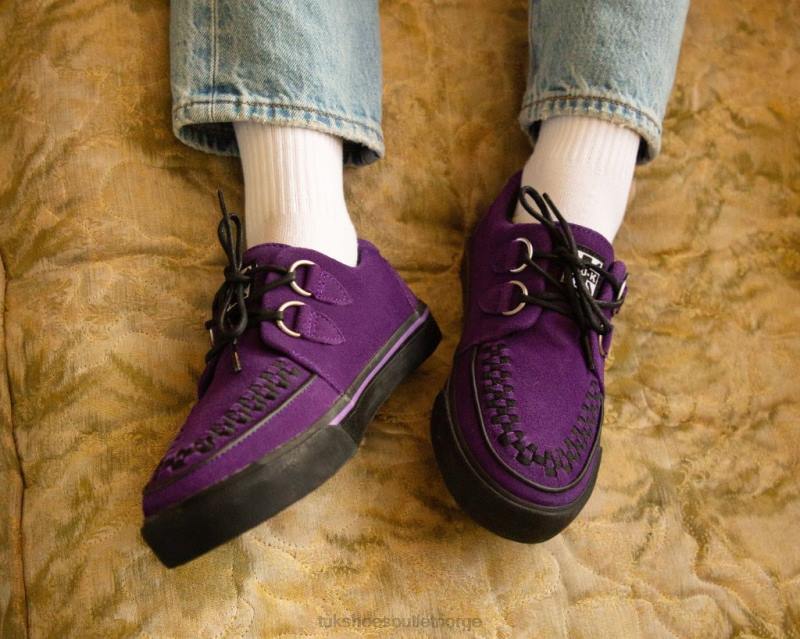 T.U.K. Footwear sneaker i semsket skinn lilla fottøy kvinner 246X246