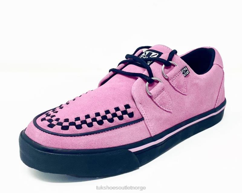 T.U.K. Footwear sneaker i semsket skinn rosa fottøy kvinner 246X251