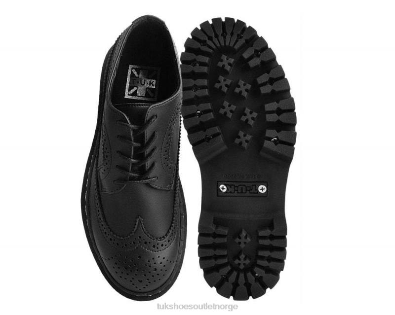 T.U.K. Footwear dobbeltdekker brogue svart fottøy kvinner 246X288