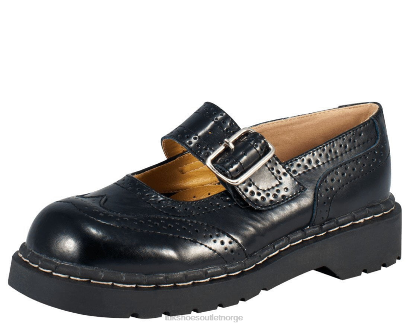 T.U.K. Footwear brogue mary jane svart fottøy kvinner 246X131