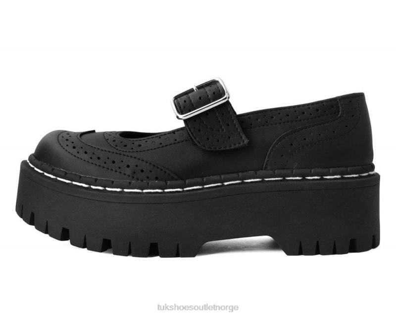 T.U.K. Footwear dobbeltdekker Mary Jane svart fottøy kvinner 246X151