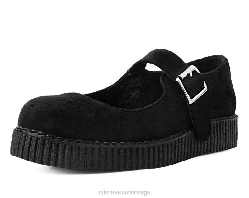 T.U.K. Footwear faux semsket viva low mary jane svart fottøy kvinner 246X141