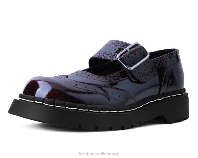 T.U.K. Footwear gradient brogue mary jane burgunder fottøy kvinner 246X176