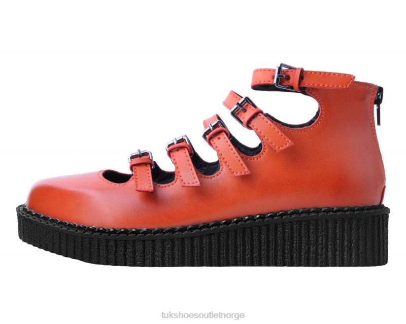 T.U.K. Footwear multi-reim spiss mary jane oransje fottøy kvinner 246X144