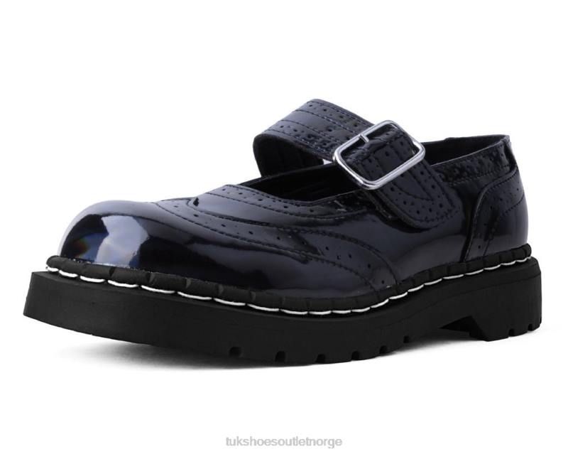 T.U.K. Footwear prisme brogue mary jane svart fottøy kvinner 246X174