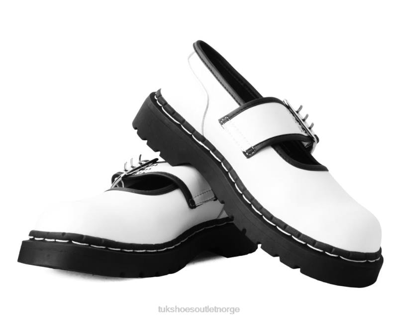 T.U.K. Footwear trim anarkisk mary jane med tre tinder svart hvit fottøy kvinner 246X184