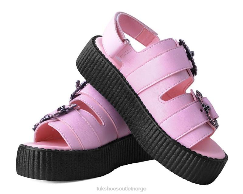 T.U.K. Footwear 2-spennes diamantsandal rosa fottøy kvinner 246X299
