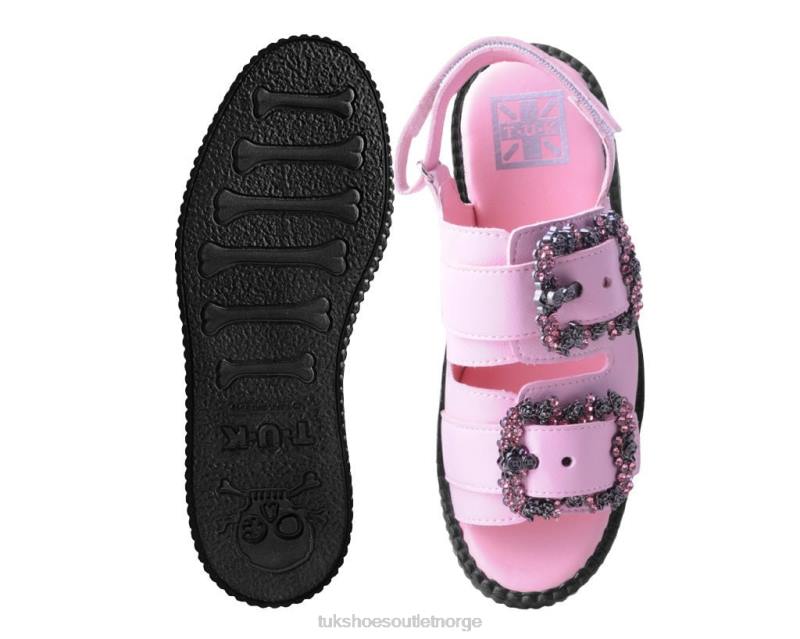 T.U.K. Footwear 2-spennes diamantsandal rosa fottøy kvinner 246X299