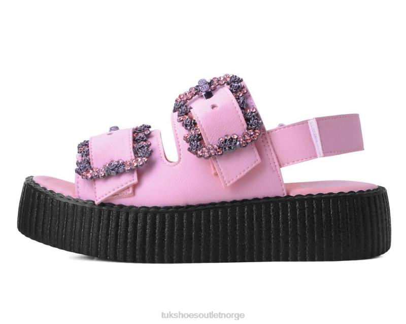 T.U.K. Footwear 2-spennes diamantsandal rosa fottøy kvinner 246X299