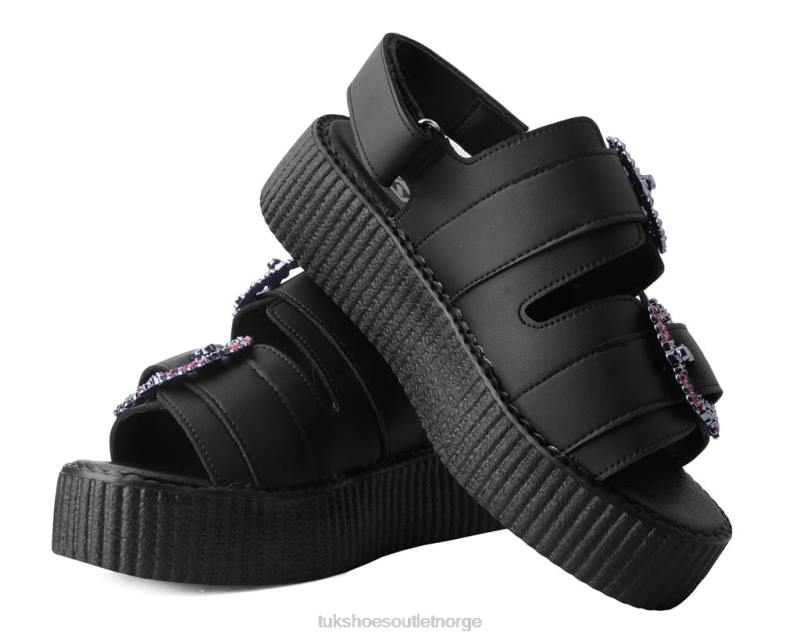 T.U.K. Footwear 2-spennes diamantsandal svart fottøy kvinner 246X300
