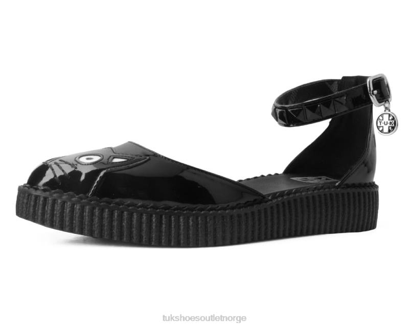 T.U.K. Footwear spiss pussandal svart fottøy kvinner 246X168