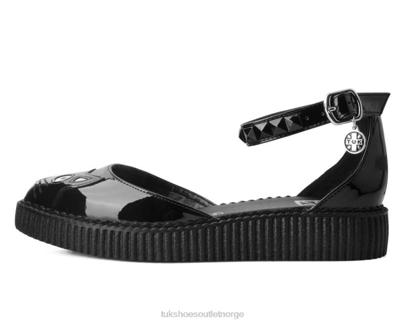 T.U.K. Footwear spiss pussandal svart fottøy kvinner 246X168