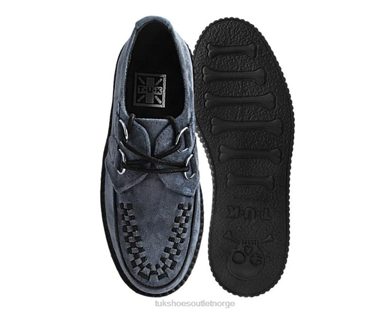 T.U.K. Footwear faux semsket interlace mondo creeper grå fottøy kvinner 246X46