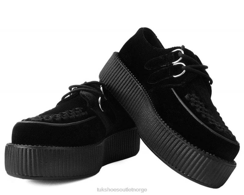 T.U.K. Footwear fløyel viva mondo creeper svart fottøy kvinner 246X42
