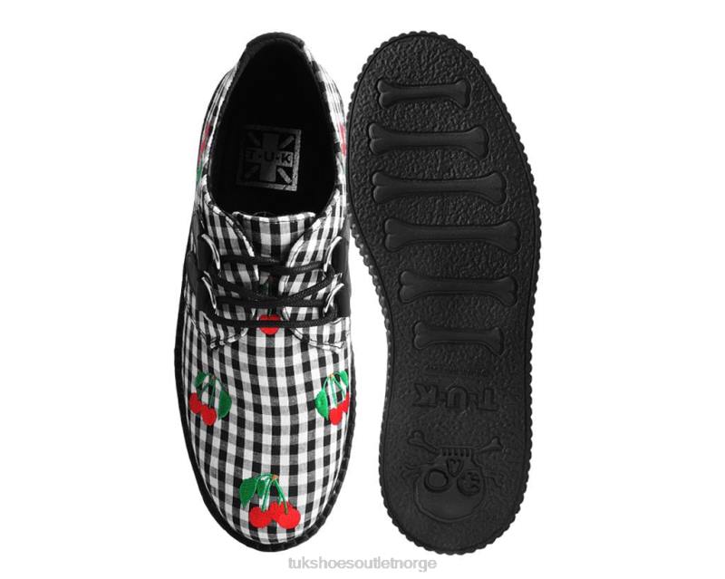 T.U.K. Footwear gingham mondo creeper svart hvit fottøy kvinner 246X130