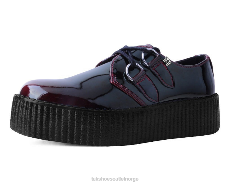 T.U.K. Footwear gradient d-ring mondo creeper burgunder fottøy kvinner 246X87