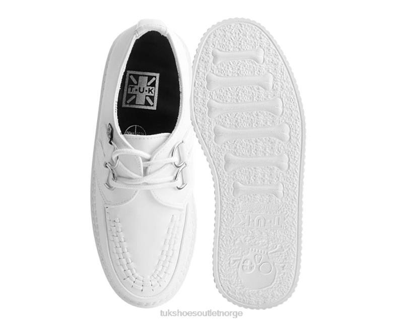 T.U.K. Footwear klassisk stratocreeper hvit fottøy kvinner 246X72