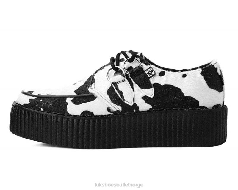 T.U.K. Footwear ku print viva mondo creeper svart hvit fottøy kvinner 246X129