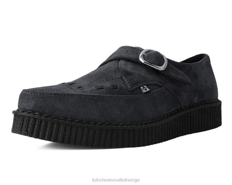 T.U.K. Footwear kull semsket spenne spiss creeper grå fottøy kvinner 246X98