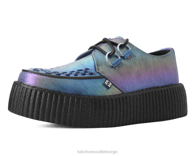 T.U.K. Footwear midnatt abalone viva mondo creeper grønn/lilla/blå fottøy kvinner 246X11