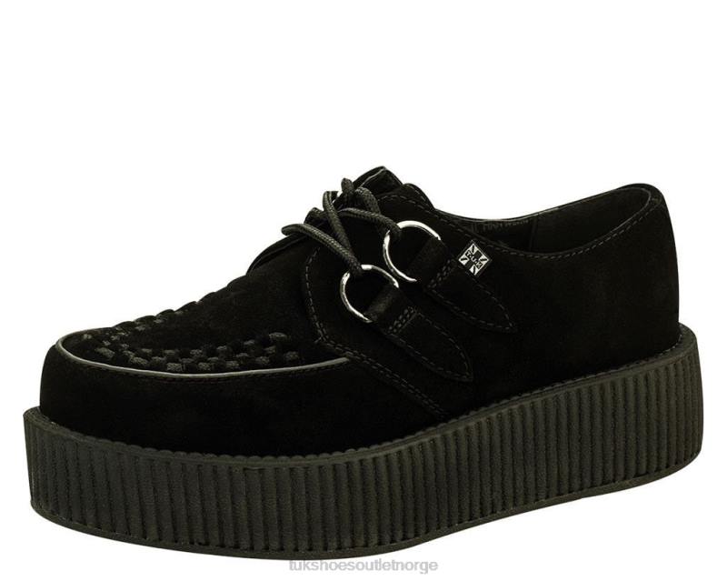 T.U.K. Footwear semsket viva mondo creeper svart fottøy kvinner 246X1
