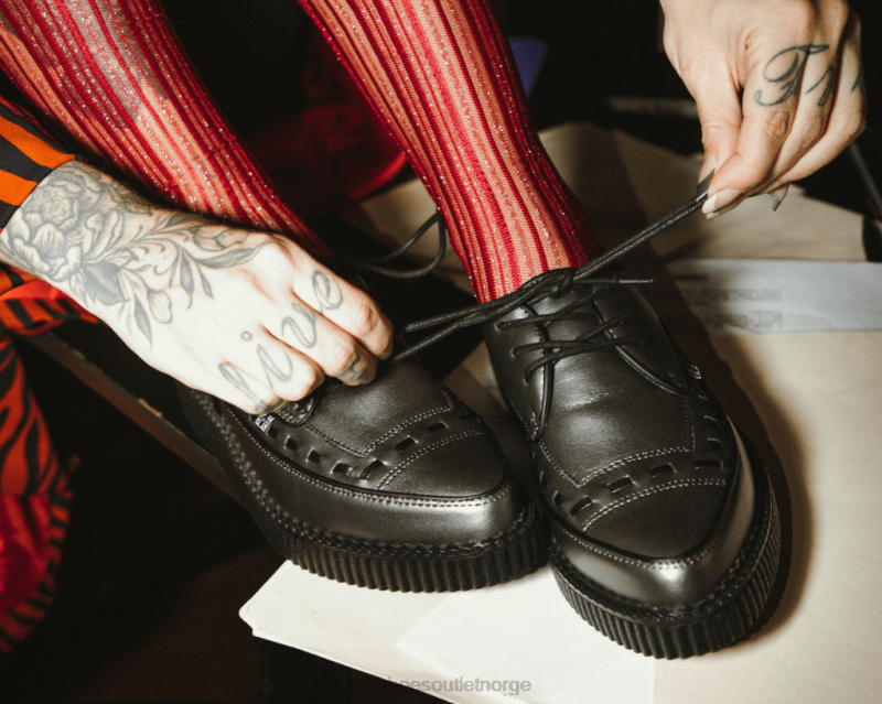 T.U.K. Footwear snøre kryper grå fottøy kvinner 246X117
