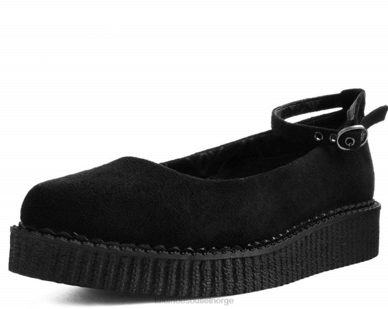 T.U.K. Footwear spiss ballett ankelrem creeper svart fottøy kvinner 246X155