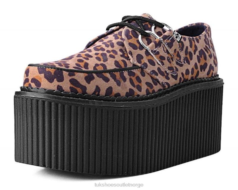 T.U.K. Footwear stoff klassisk stratocreeper leopard fottøy kvinner 246X76