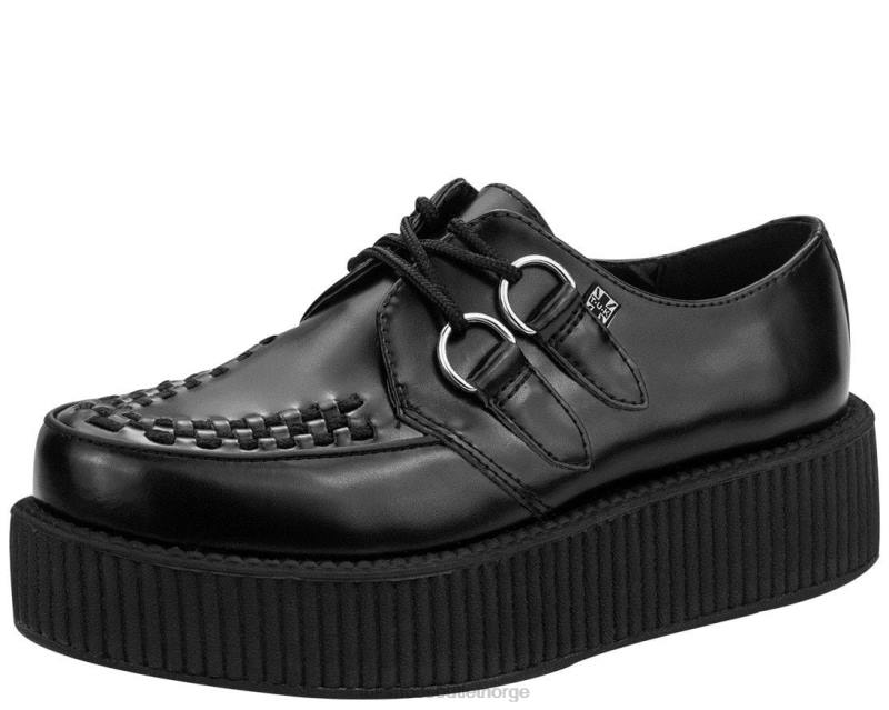 T.U.K. Footwear viva mondo creeper i skinn svart fottøy kvinner 246X17