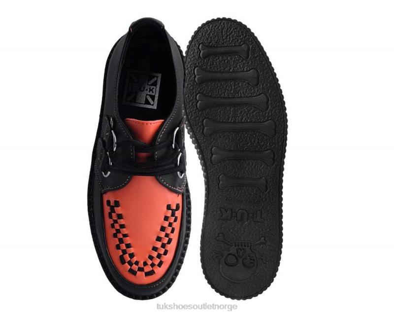 T.U.K. Footwear viva mondo creeper svart/oransje fottøy kvinner 246X105