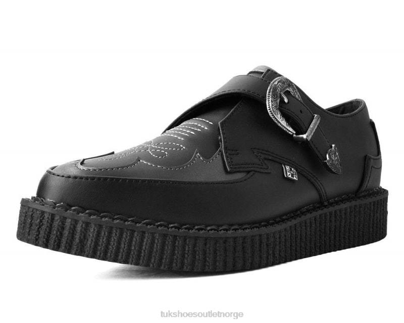 T.U.K. Footwear western antikk spenne spiss kryp svart fottøy kvinner 246X71
