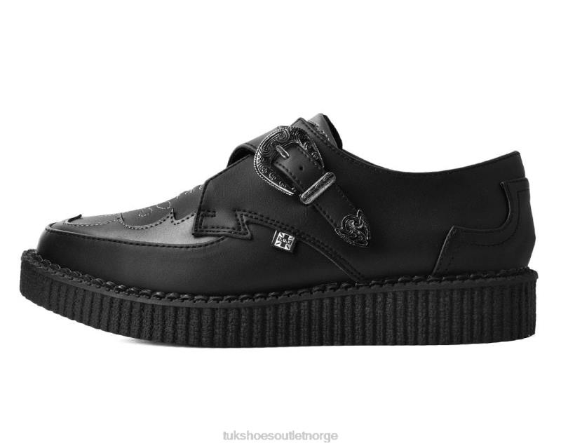 T.U.K. Footwear western antikk spenne spiss kryp svart fottøy kvinner 246X71