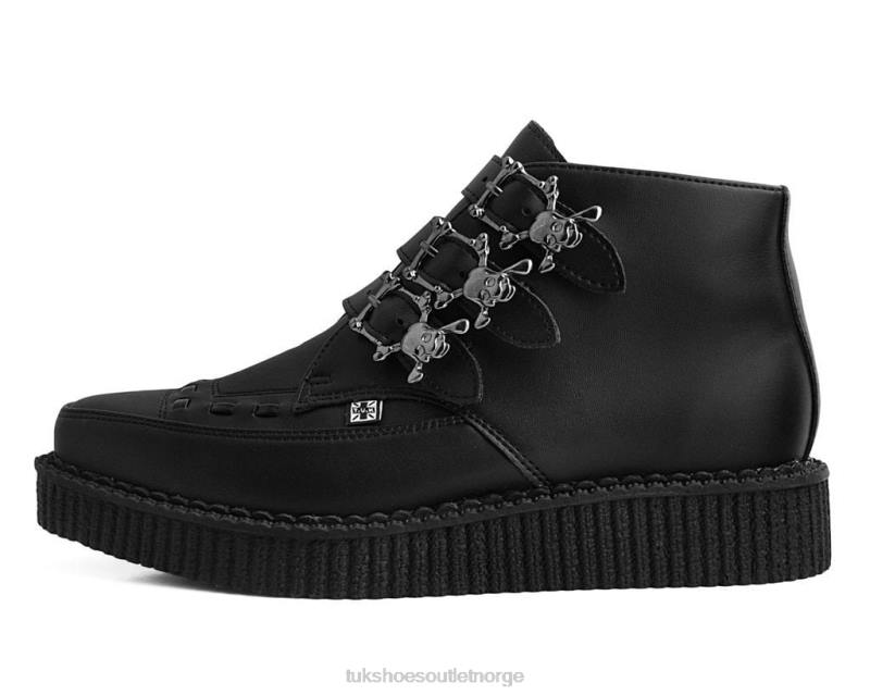 T.U.K. Footwear 3-spennes skull boot svart fottøy kvinner 246X58