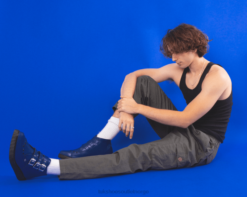 T.U.K. Footwear 3-spennes spiss slyngstøvel lazuli blå fottøy kvinner 246X60