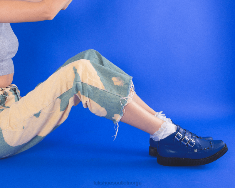 T.U.K. Footwear 3-spennes spiss slyngstøvel lazuli blå fottøy kvinner 246X60