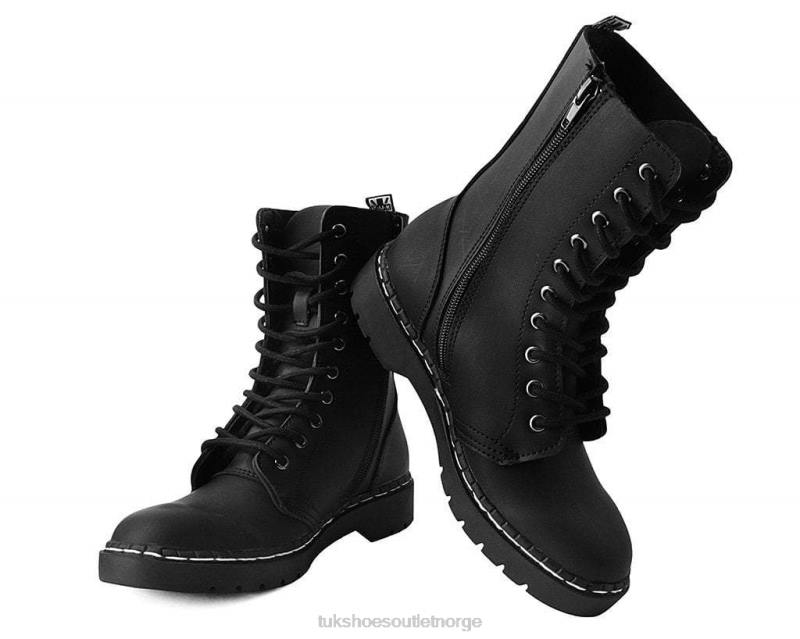 T.U.K. Footwear Gibson-støvel med 10 øyne svart fottøy kvinner 246X205