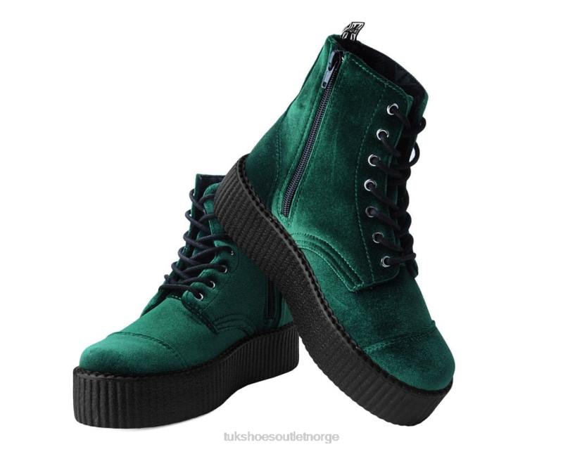 T.U.K. Footwear fløyel 7-øye viva mondo støvel grønn fottøy kvinner 246X212
