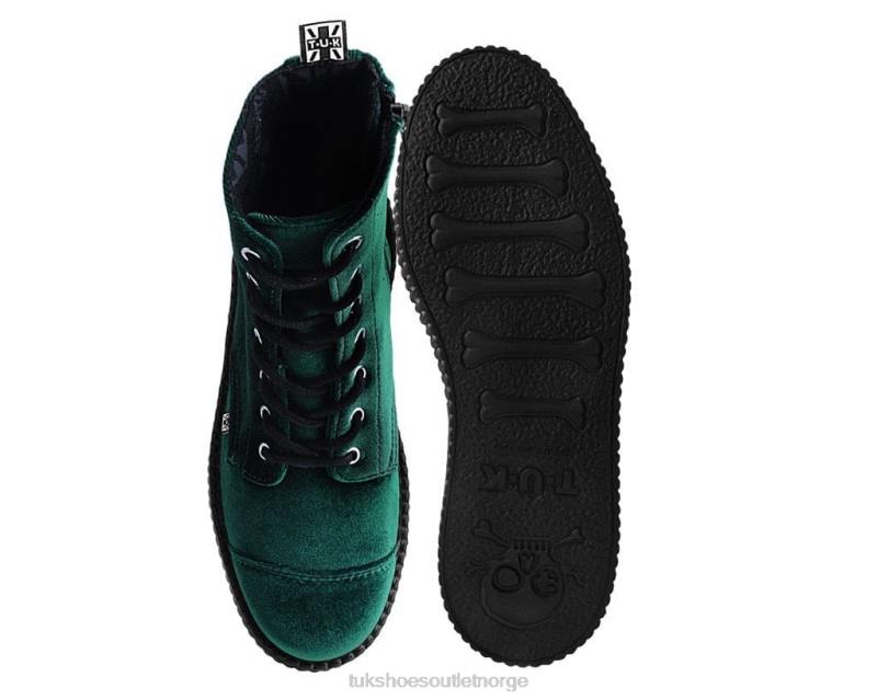 T.U.K. Footwear fløyel 7-øye viva mondo støvel grønn fottøy kvinner 246X212
